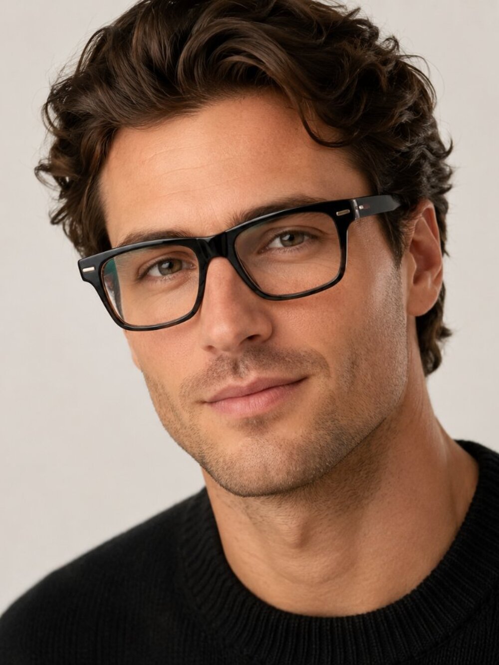Carrera 8852 R60 Black Brown Acetate Eyeglasses 57-17-145 with Case